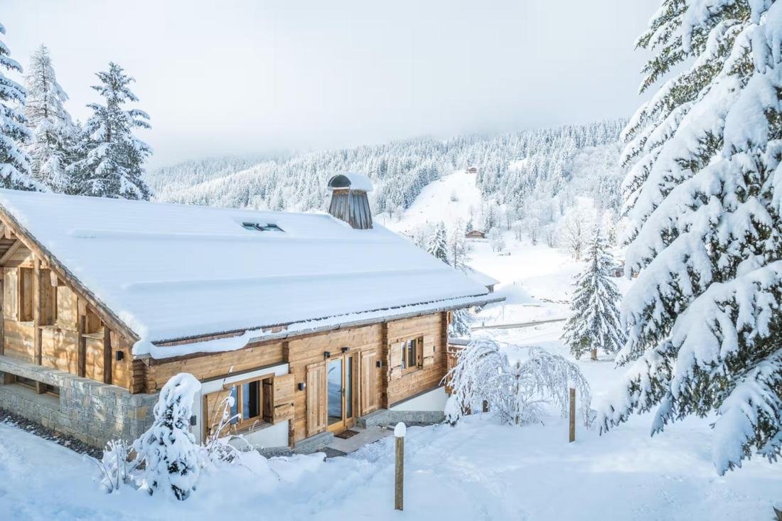Le Chalet Félix sous la neige, à La Clusaz